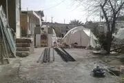بوی عید در کرمانشاه با طعم چادر و کانکس +عکس