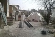 بوی عید در کرمانشاه با طعم چادر و کانکس +عکس