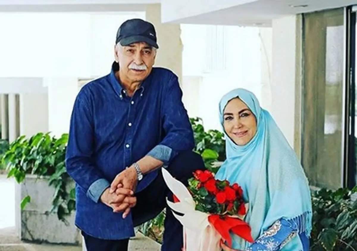 بازیگر مشهورِ ایرانی و نوه زیبایش/ عکس