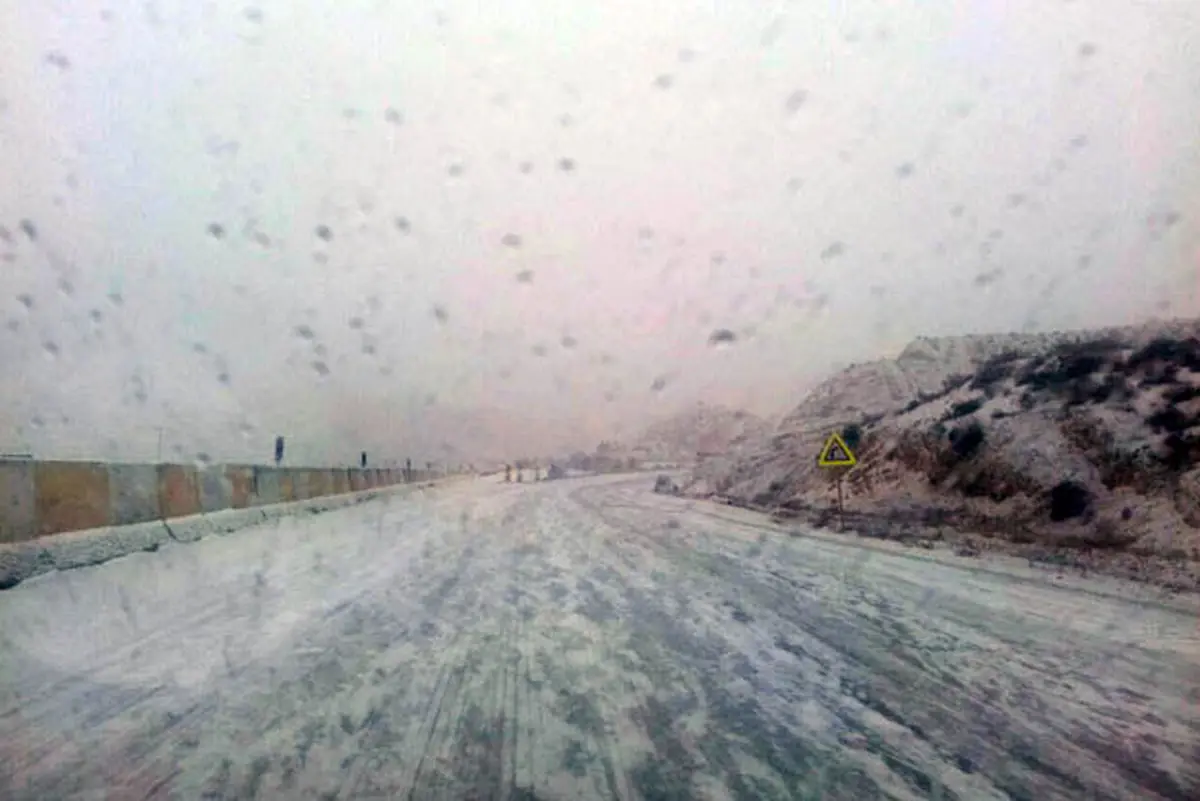 یخبندان در محور چالوس