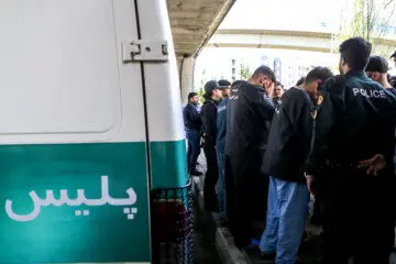 بازسازی صحنه زورگیری اتوبان صدر/ گزارش تصویری