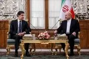 نچیروان بارزانی با رئیس مجلس شورای اسلامی دیدار کرد