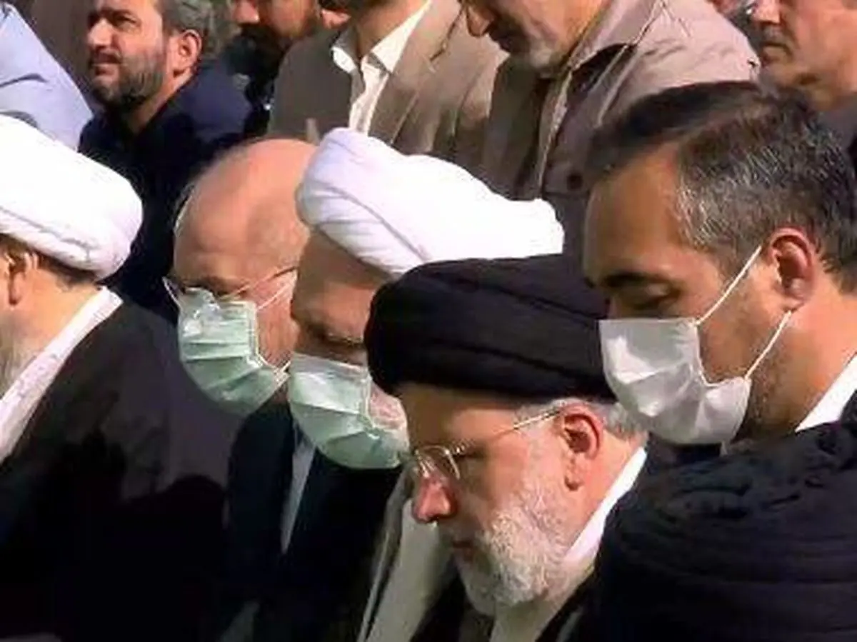  سران سه قوه در صف نماز عید فطر +عکس