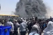 آتش‌سوزی مرگبار موکب در مرز مهران