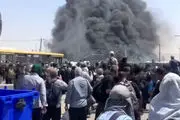 آتش‌سوزی مرگبار موکب در مرز مهران