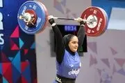 کسب سه مدال توسط بانوی ملی پوش وزنه برداری