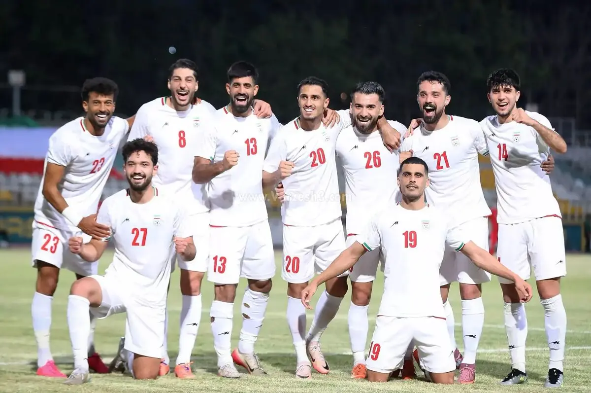 مراسم پیش از شروع بازی ایران و نیوزیلند