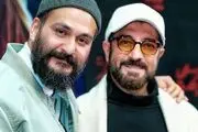 عکس صمیمانه میلاد کی‌مرام و مجید صالحی