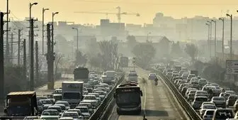 آلودگی هوای شهرهای اطراف تهران امروز ۱۸ دی ۱۴۰۲ در وضعیت بنفش