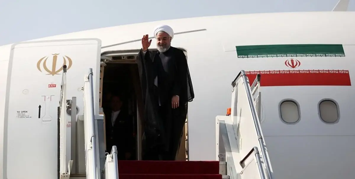 روحانی تهران را به مقصد باکو ترک کرد