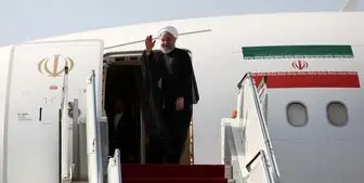 روحانی تهران را به مقصد باکو ترک کرد