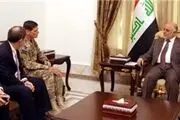 دیدار العبادی با فرمانده عملیات ارتش آمریکا در خاورمیانه