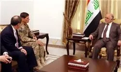 دیدار العبادی با فرمانده عملیات ارتش آمریکا در خاورمیانه
