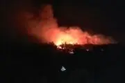 آتش سوزی 25 هکتار از مراتع سلماس مهار شد