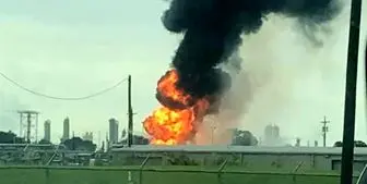 انفجار در تاسیسات گاز طبیعی در ایالت تگزاس آمریکا +فیلم