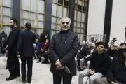 
«حسین فریدون» در مراسم تشییع جمشید مشایخی/ عکس
