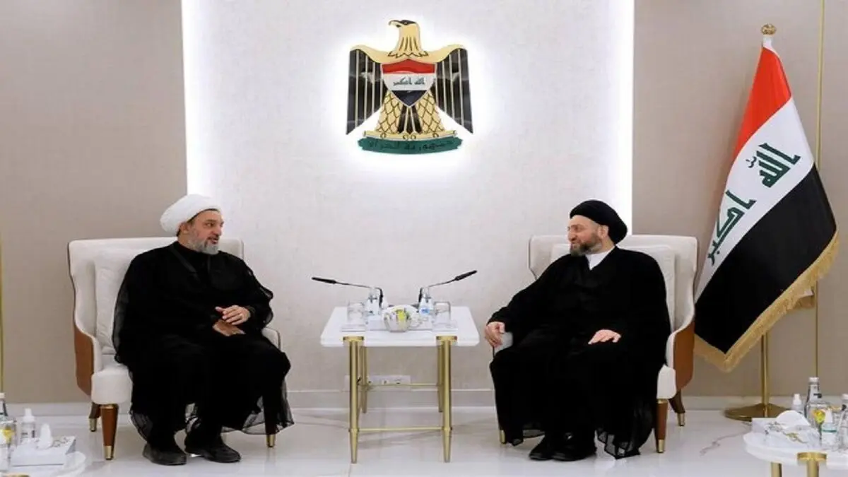 نشست عمار حکیم و مشاور رئیس‌جمهور ایران