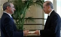 استوارنامه سفیر رژیم صهیونیستی به «اردوغان» تقدیم شد