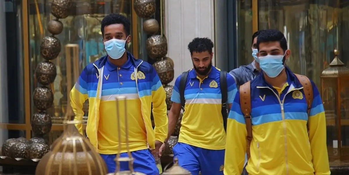 کاروان النصر عازم ورزشگاه جاسم بن حمد شد+عکس