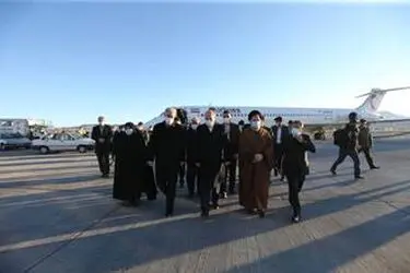 استقبال رسمی از رئیس مجلس شورای اسلامی در بدو ورود به تبریز