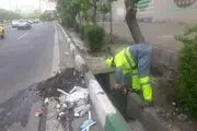 پاکسازی و لایروبی ۳۷ حوضچه اصلی از معابر قلب پایتخت