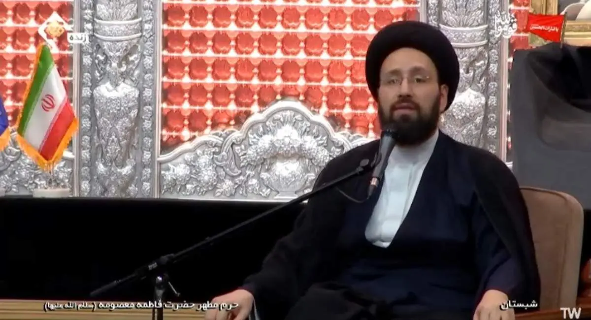 صوت کامل سخنرانی سید علی خمینی در بزرگداشت رهبر شهید 