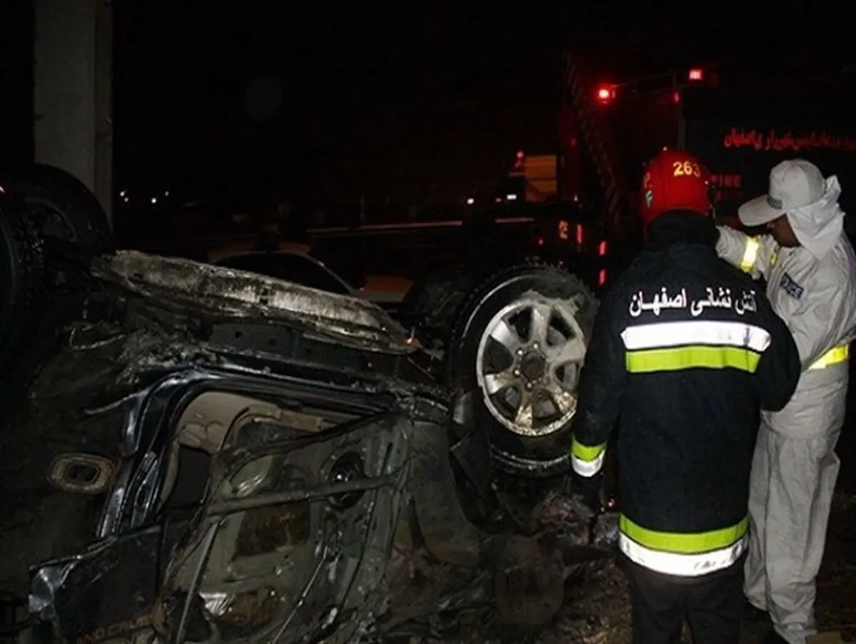 سرعت غیرمجاز جان سه جوان را گرفت+ تصاویر
