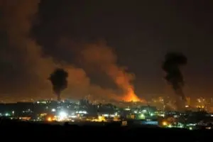 رژیم صهیونیستی مواضع حماس در غزه را بمباران کرد