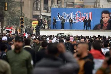 تجمع میلیونی در بغداد برای بزرگداشت سالگرد شهادت حاج قاسم و المهندس/گزارش تصویری