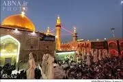 حرم حضرت علی(ع) سیاهپوش شد + تصاویر
