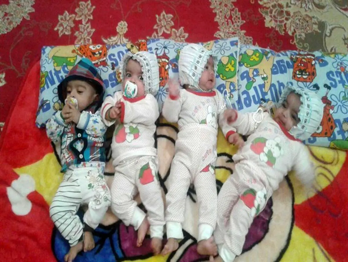 مشکلات خانواده چهار قلوهای سیستانی حل شد