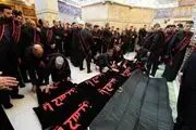 ضریح حرم امام حسین(ع) سیاهپوش شد 