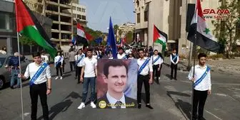 برگزاری جشن استقلال سوریه در دمشق و جولان اشغالی+ عکس