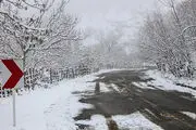 زمستان در بهار شهمیرزاد/ عکس