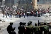 درگیری شدید جوانان فلسطینی با پلیس اسرائیل در نابلس