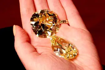 فروش 2 مورد از بزرگترین الماس‌های زرد جهان