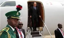 دیدار اولاند با نظامیان فرانسوی در آفریقای مرکزی