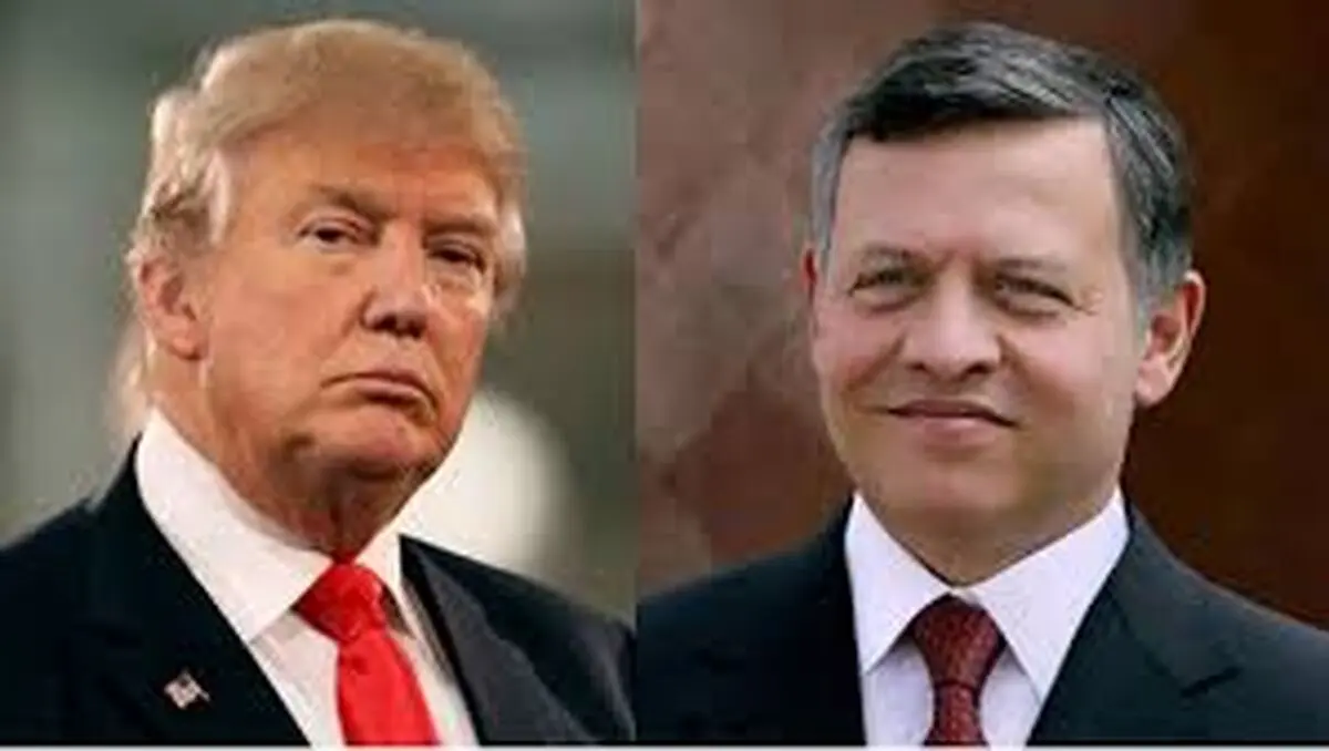 نشست خبری ترامپ و پادشاه اردن در کاخ سفید