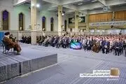 تصویری از مهمانان خاص امروز رهبر معظم انقلاب