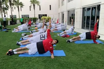 تمرین شاداب شاگردان کی روش پیش از بازی مقابل عمان 