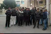 تجمع کارگران پروژه راه آهن قزوین- رشت