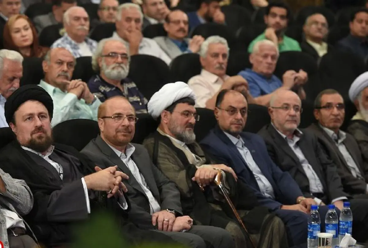 تمجید هنرمندان از هنر قالیباف/ تجلیل از 12 سال خدمت صادقانه+تصاویر