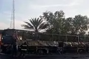 
اتوبوس اصفهان - زاهدان در آتش سوخت
