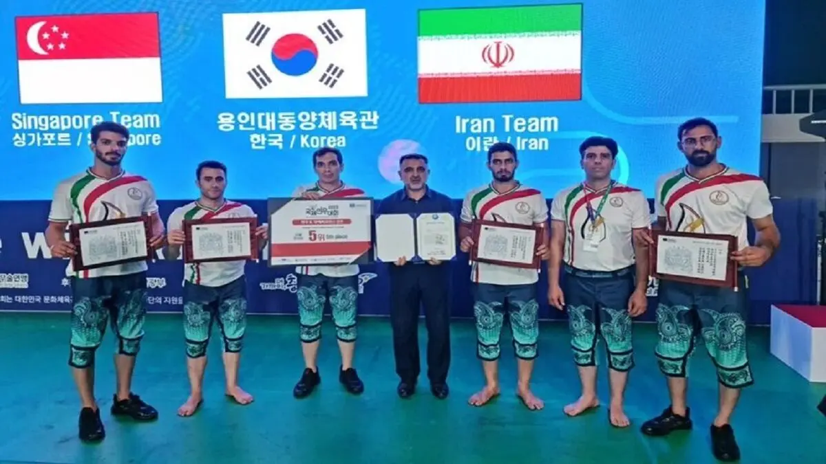 زورخانه ایران پنجمین تیم برتر در مسابقات هنر‌های رزمی
