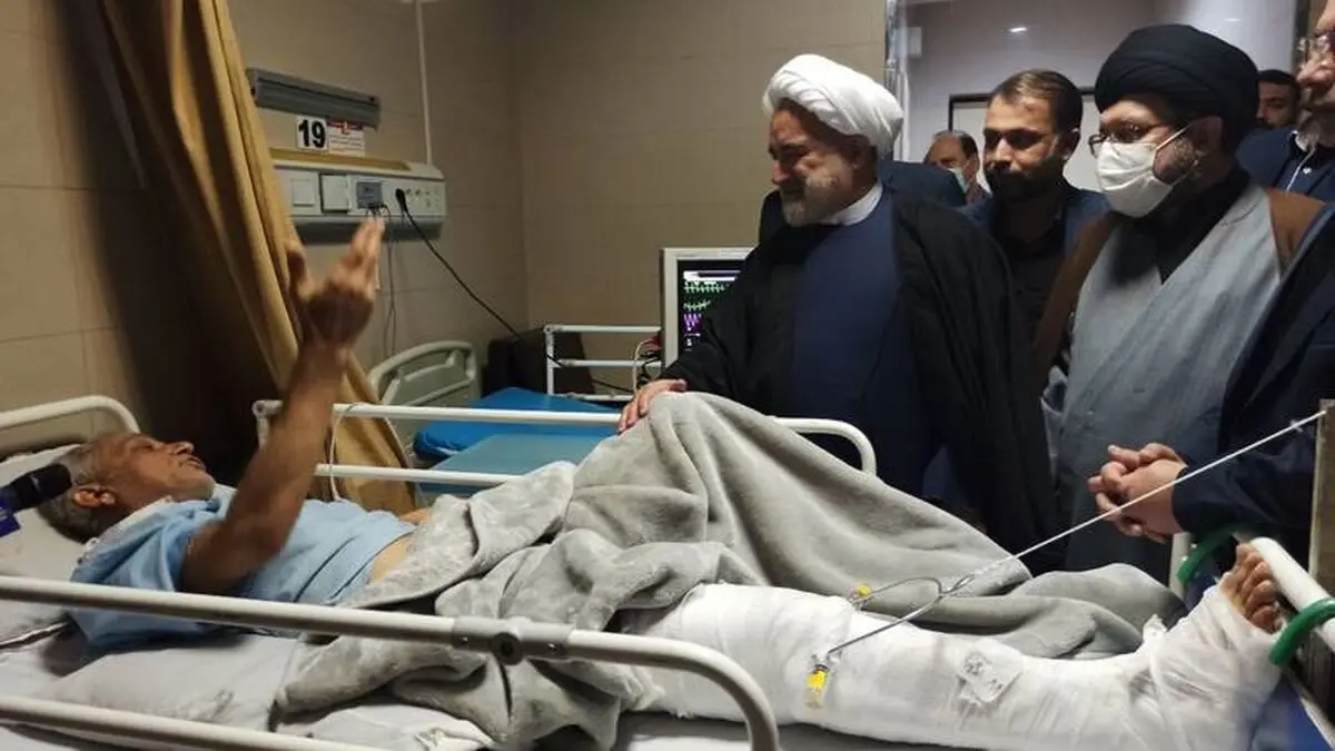 عیادت معاون اول قوه‌قضاییه از مجروحان حادثه تروریستی شیراز