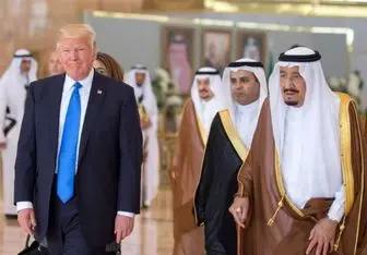مذاکرات رسمی ترامپ با شاه سعودی در ریاض آغاز شد
