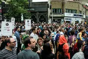 ارامنه  ایران مقابل سفارت ترکیه در تهران تظاهرات کردند