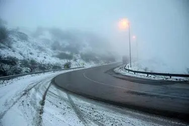 برف در جاده های شمال