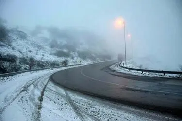برف در جاده های شمال