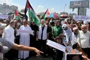 راهپیمایی کفن‌ها در غزه + تصاویر